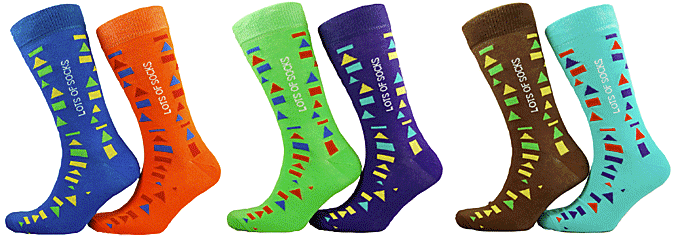 lots of socks to promote World Down Syndrome Day