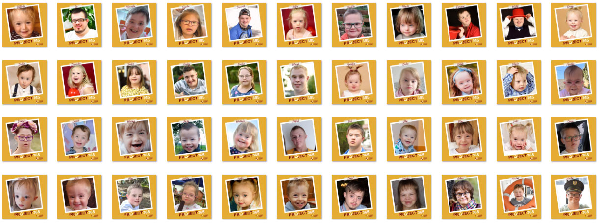 44 photos/faces of people with DS - from toddlers to adults (1)