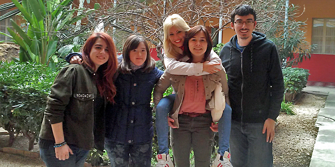 Blanca and her university classmates