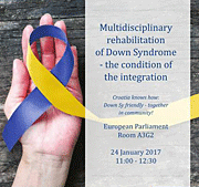 poster epp-conference “Multidisciplinary rehabilitation of Down Syndrome – the condition of the integration” on 24 January 2017