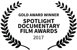 Gold award winner Spotlight Documentary Film Awards 2017