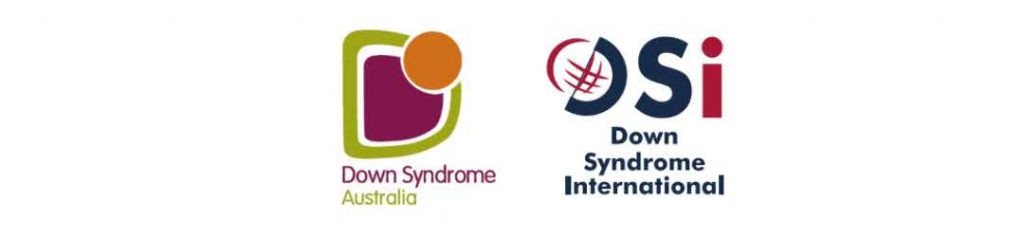 Logos Down Syndrome Australia and Down Syndrome International